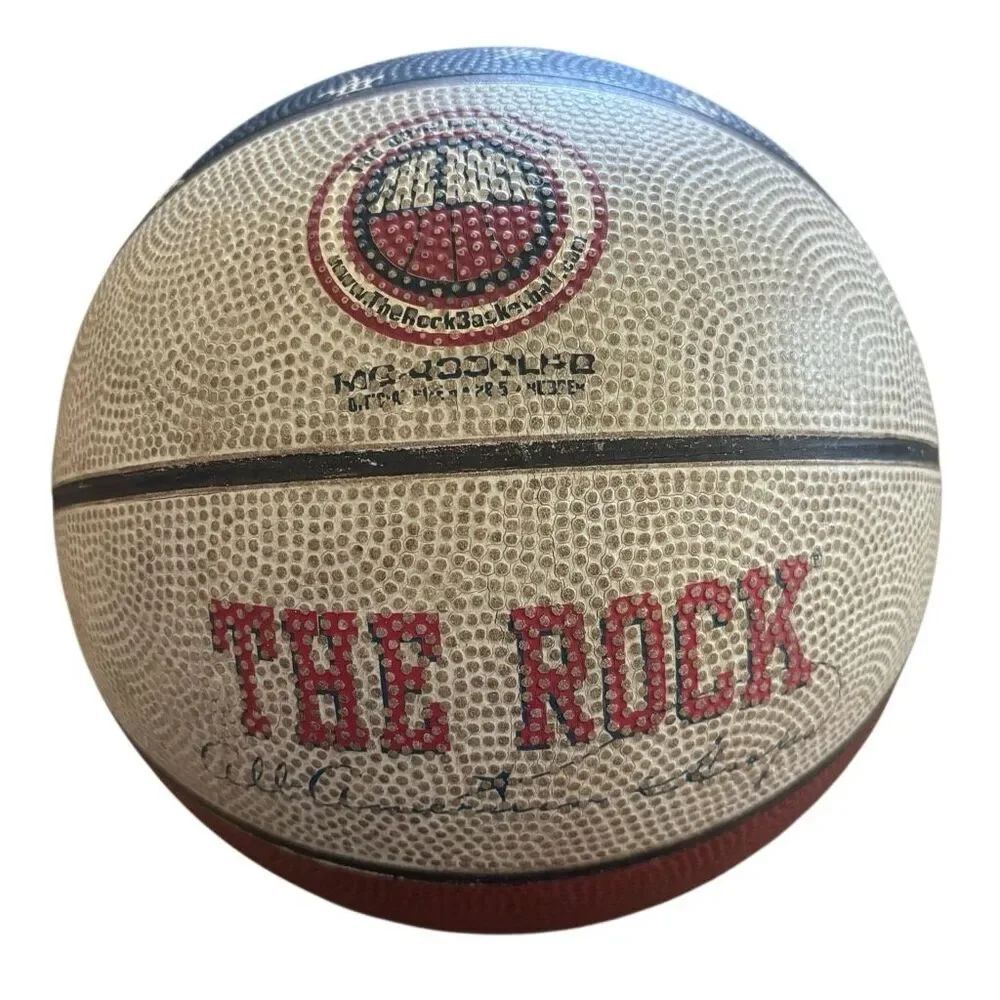 The Rock Red White & Blue Basketball